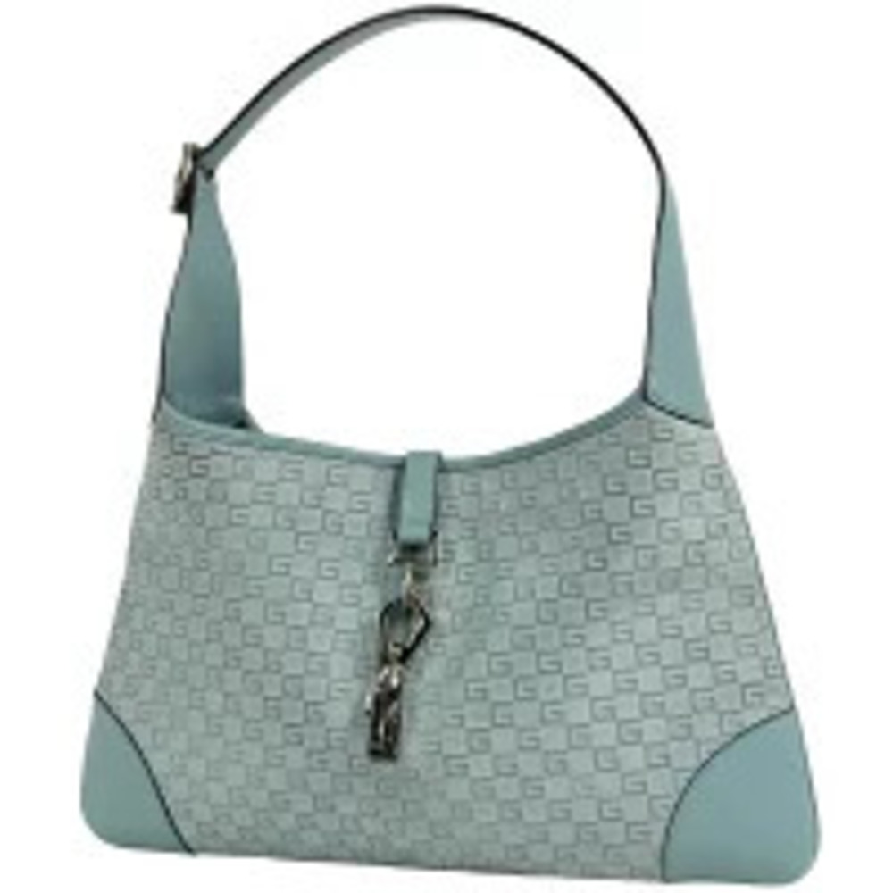 Gucci Jackie Shoulder Bag Handbag Hobo Suede Blue